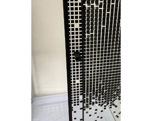 Душевой уголок Niagara Eco 80х80 NG-008-14Q Black профиль Черный стекло с рисунком