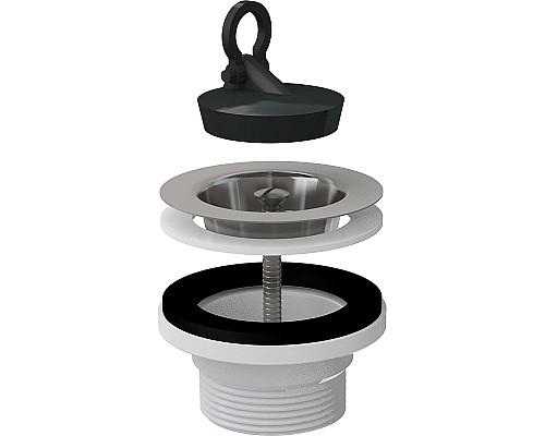 Выпуск для кухонной мойки Alcaplast A33 Нержавеющая сталь