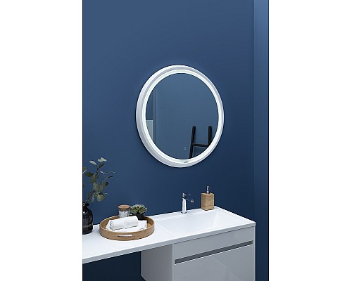 Зеркало Aquanet Дакар 80 241820 с подсветкой Белый глянец