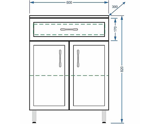 Тумба Stella Polar Концепт 60 SP-00000154 Белый