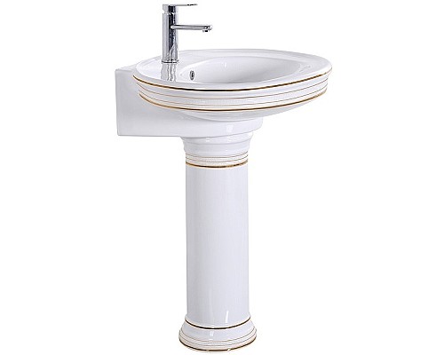 Раковина CeramaLux Lux Classic 75 4286 Белая Раковина CeramaLux Lux Classic 75 4286 Белая