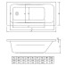 Акриловая ванна C-Bath Muse 180x70 CBQ011002 без гидромассажа