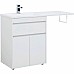 Тумба с раковиной Aquanet Токио 130 L 239215 Белая