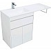 Тумба с раковиной Aquanet Токио 130 L 239215 Белая