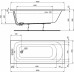 Акриловая ванна Ideal Standard Simplicity 160x70 W004301 без гидромассажа