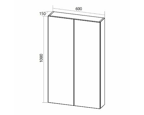 Подвесной шкаф 1MarKa Gaula 60П У92521 White