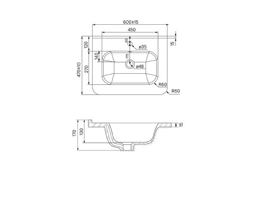 Тумба с раковиной Iddis Edifice 60 EDI60WFi95K Белая