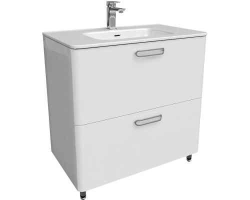 Тумба с раковиной Iddis Brick 80 BRI80WFi95K Белая