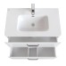 Тумба с раковиной Iddis Brick 80 BRI80WFi95K Белая