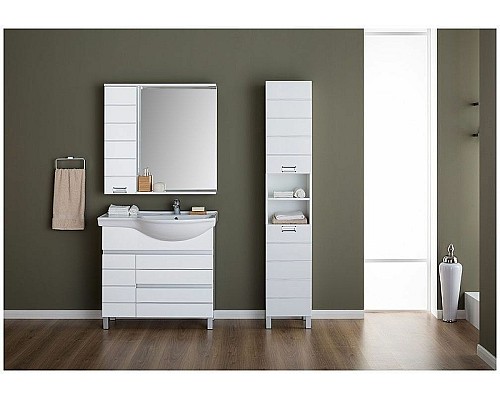 Шкаф пенал Aquanet Доминика 35 R 170802 Белый