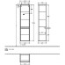 Шкаф-пенал Villeroy&Boch Collaro 40 подвесной Black Matt Lacquer