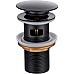 Донный клапан WellWant WWS01110B click-clack Черный матовый