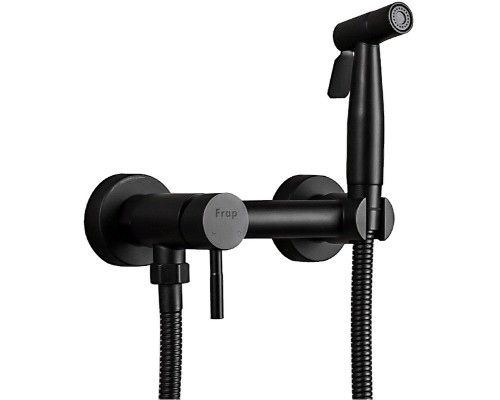 Гигиенический душ со смесителем Frap F7503-6 Черный матовый