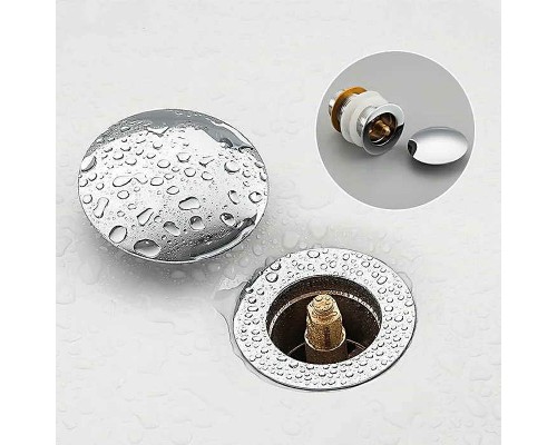 Донный клапан Frap F65-3 click-clack Хром