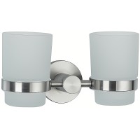 Стакан для зубных щеток Frap F301 F30108 двойной Сатин