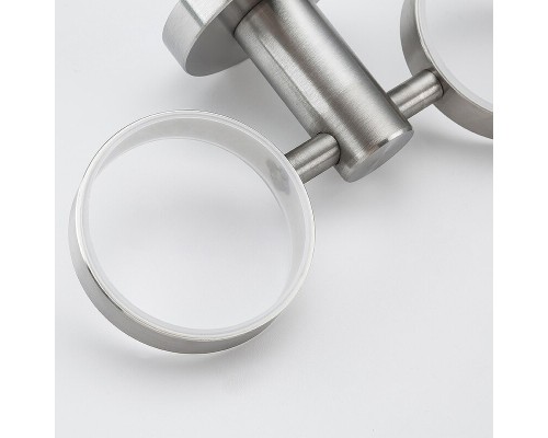 Стакан для зубных щеток Frap F301 F30108 двойной Сатин