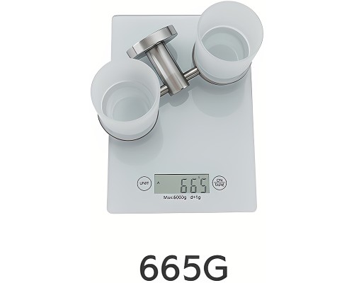 Стакан для зубных щеток Frap F301 F30108 двойной Сатин