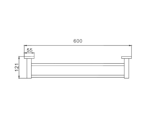 Полотенцедержатель Frap F303 F30309 двойной Сатин