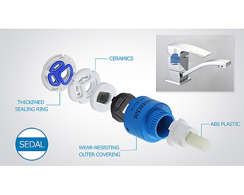 Смеситель для раковины Gappo G07 G4507 Хром