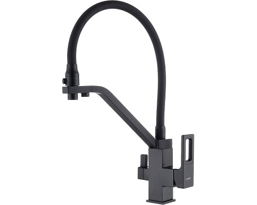 Смеситель для кухни Gappo G17-6 G4317-6 Черный матовый