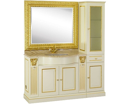 Шкаф пенал Migliore Ravenna 44 R 27074 Слоновая кость Золото