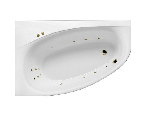 Акриловая ванна Excellent Kameleon 170x110 L Line Бронза с гидромассажем