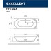Акриловая ванна Excellent Oceana 180x80 Ultra Золото с гидромассажем