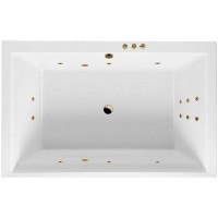 Акриловая ванна Excellent Crown Lux 190x120 с гидромассажем