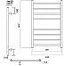 Водяной полотенцесушитель Domoterm Медея П8 400x800 Хром