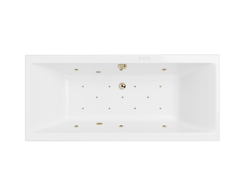 Акриловая ванна Excellent Pryzmat Slim 160x75 WAEX.PRY16S.RELAX.BR с гидромассажем