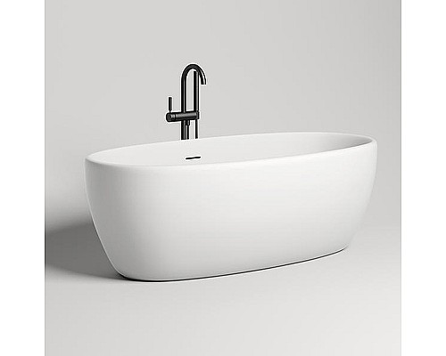 Ванна из искусственного камня Salini Luce 170х85 100121M Белая матовая