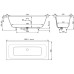 Ванна из искусственного камня Salini Orlanda Axis Kit 190х80 Белая матовая