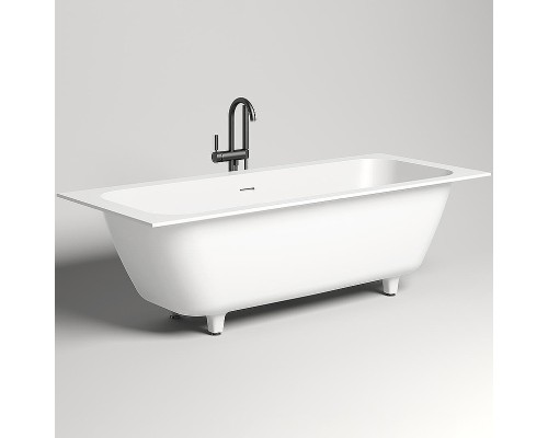 Ванна из искусственного камня Salini Orlanda Axis Kit 190х80 Белая матовая