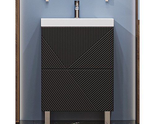 Тумба под раковину Velvex Edge 60 tn.EDG.9696.60.2Y Графит