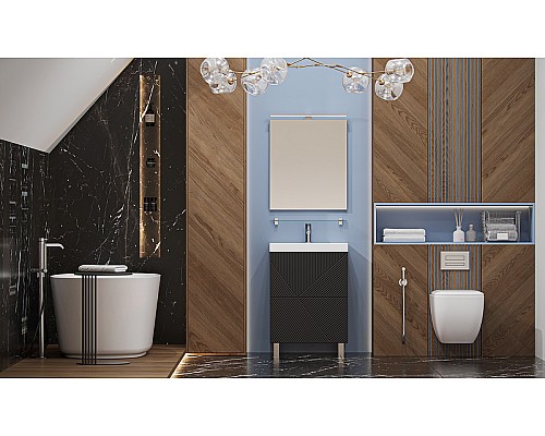 Тумба под раковину Velvex Edge 60 tn.EDG.9696.60.2Y Графит