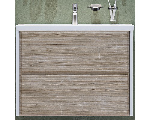 Тумба под раковину Velvex Gesso 80 tp.GES.9696.80.2Y подвесная Белая матовая Дуб сонома Тумба под раковину Velvex Gesso 80 tp.GES.9696.80.2Y подвесная Белая матовая Дуб сонома