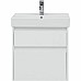 Тумба с раковиной Aquanet Nova Lite 60 245240 подвесная Белая глянцевая