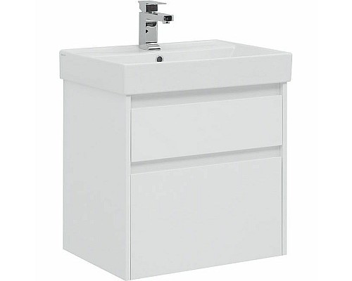 Тумба с раковиной Aquanet Nova Lite 60 245240 подвесная Белая глянцевая Тумба с раковиной Aquanet Nova Lite 60 245240 подвесная Белая глянцевая