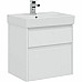 Тумба с раковиной Aquanet Nova Lite 60 245240 подвесная Белая глянцевая