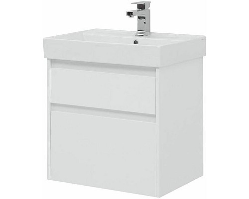 Тумба с раковиной Aquanet Nova Lite 60 245240 подвесная Белая глянцевая Тумба с раковиной Aquanet Nova Lite 60 245240 подвесная Белая глянцевая