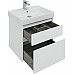 Тумба с раковиной Aquanet Nova Lite 60 245240 подвесная Белая глянцевая