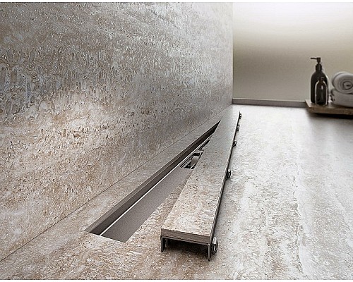 Душевой лоток Alcaplast Marble APZ15S-650 с решеткой под плитку