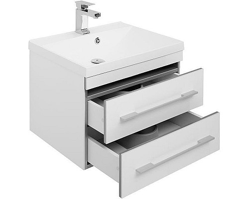 Тумба с раковиной Aquanet Верона 58 287669 подвесная Белая