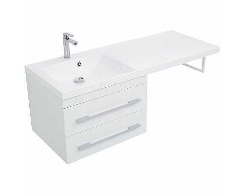 Тумба с раковиной Aquanet Нота 120 L 240160 подвесная Белая