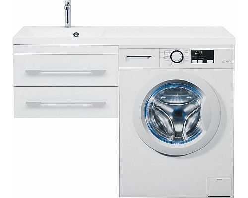 Тумба с раковиной Aquanet Нота 120 L 240160 подвесная Белая