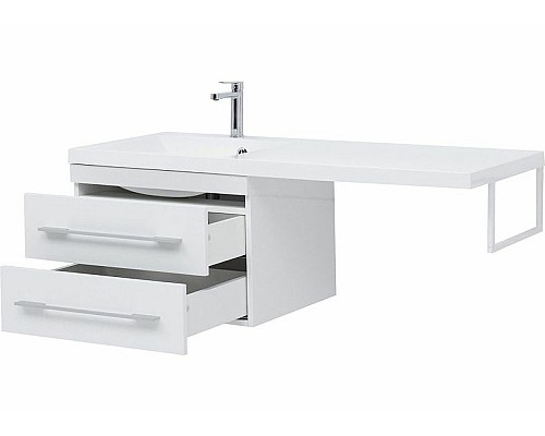 Тумба с раковиной Aquanet Нота 120 L 240160 подвесная Белая