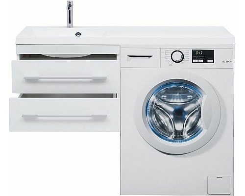 Тумба с раковиной Aquanet Нота 120 L 240160 подвесная Белая