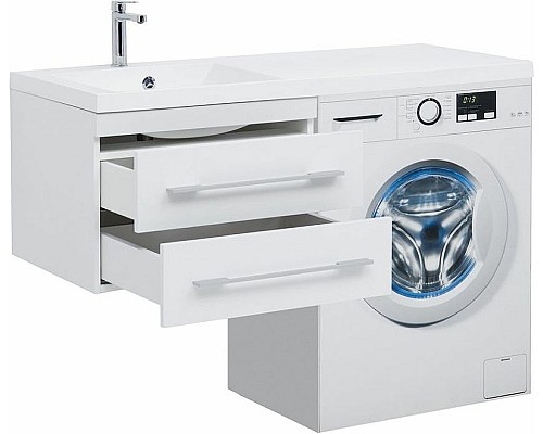 Тумба с раковиной Aquanet Нота 120 L 240160 подвесная Белая