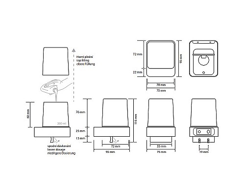 Дозатор для жидкого мыла Bemeta Nero 139309310 Черный матовый
