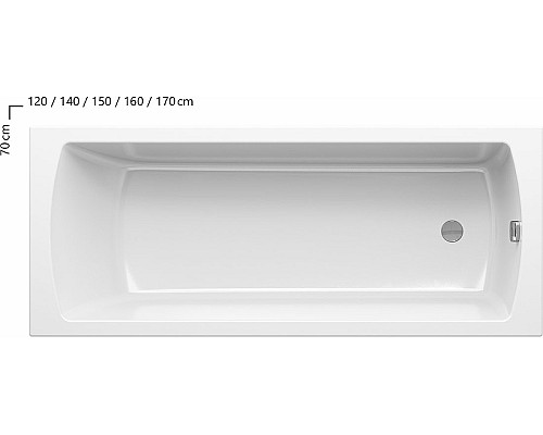 Акриловая ванна Ravak Classic II 120x70 CC11000000 без гидромассажа